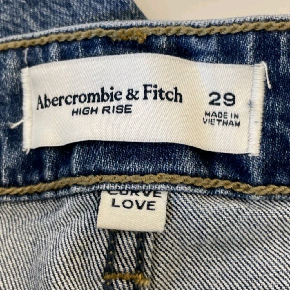 Nwt Ambercrombie And Fitch  Women's Curvy Love Skinny Blue Jeans Sz 29 Waist - Picture 4 of 7